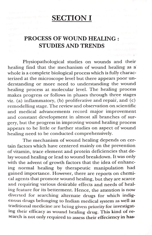 Wound Healing Drug Therapy